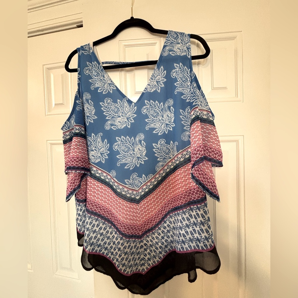 Cold shoulder blouse
